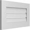 Ekena Millwork Vertical Surface Mount PVC Gable Vent: Functional, w/ 3-1/2"W x 1"P Standard Frame, 26"W x 16"H GVPVE26X1601SF - alternate 5